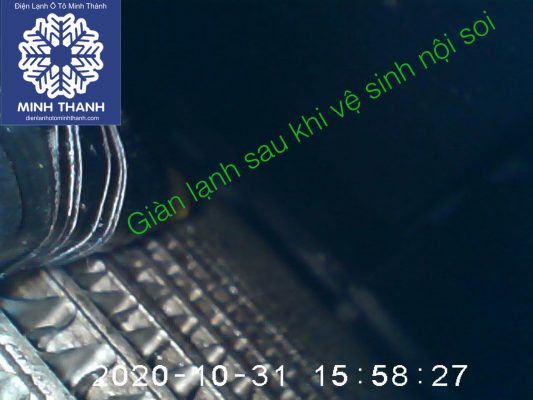 Giàn lạnh Captiva sau khi đã thực hiện Vệ sinh nội soi