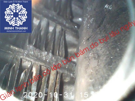 Camera nội soi Giàn Lạnh trước khi vệ sinh